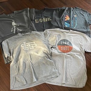 BUNDLE OF 5 LINKSOUL T-SHIRTS